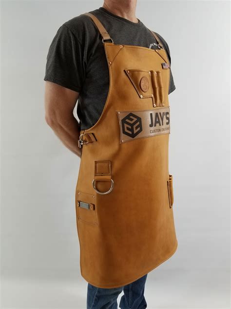 metal fabrication apron|custom made leather aprons.